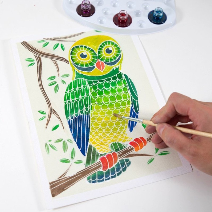 Arts & Crafts SentoSphere USA | Aquarellum Owls - Jr