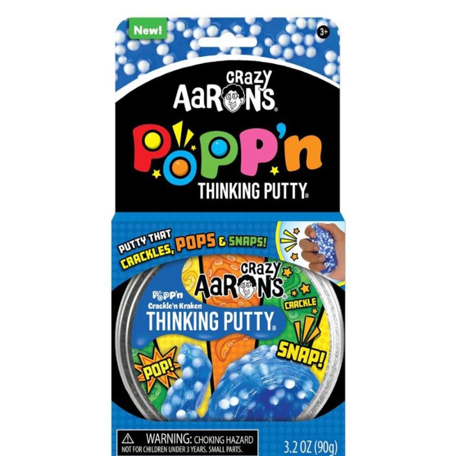 Novelty Crazy Aaron's Putty World | 4In Crackle'N Kraken Thinking Putty