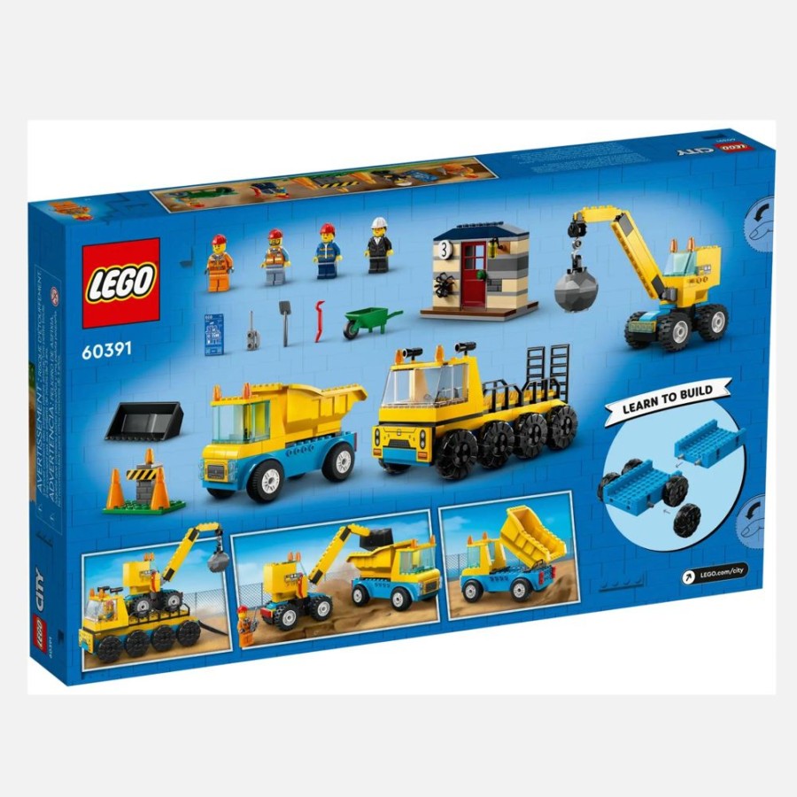 Lego LEGO Systems, Inc. | 60391 Construction Trucks And Wrecking Ball Crew