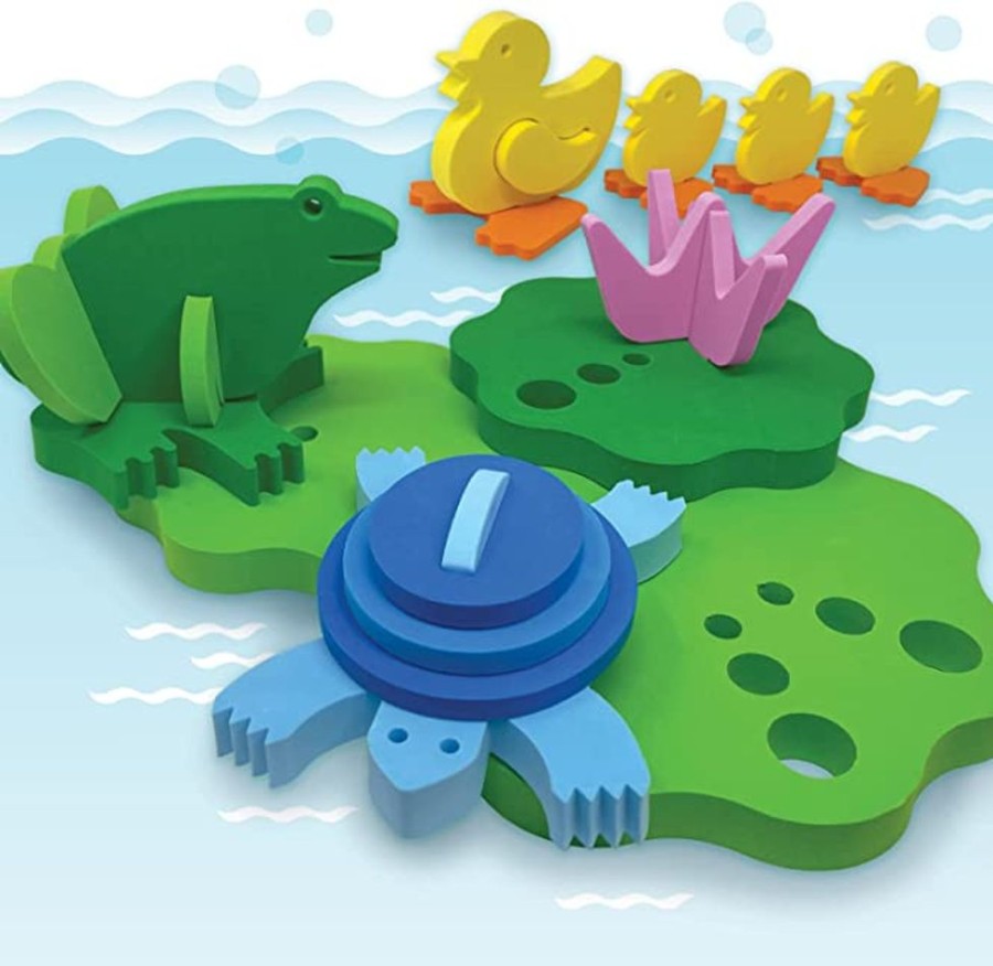 Infant & Toddler Just Think Toys, Inc. | Floating Pond Puzzle Bathblocks