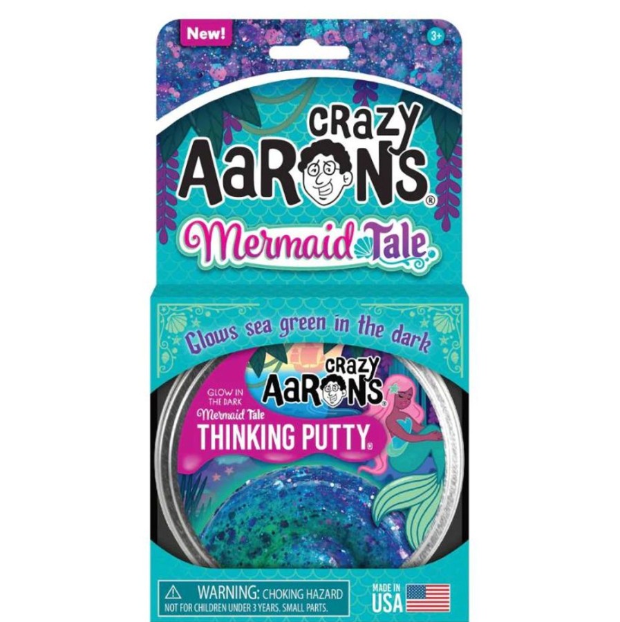 Novelty Crazy Aaron's Putty World | 4In Mermaid Tale Thinking Putty