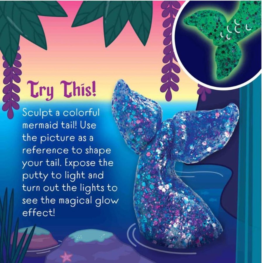 Novelty Crazy Aaron's Putty World | 4In Mermaid Tale Thinking Putty