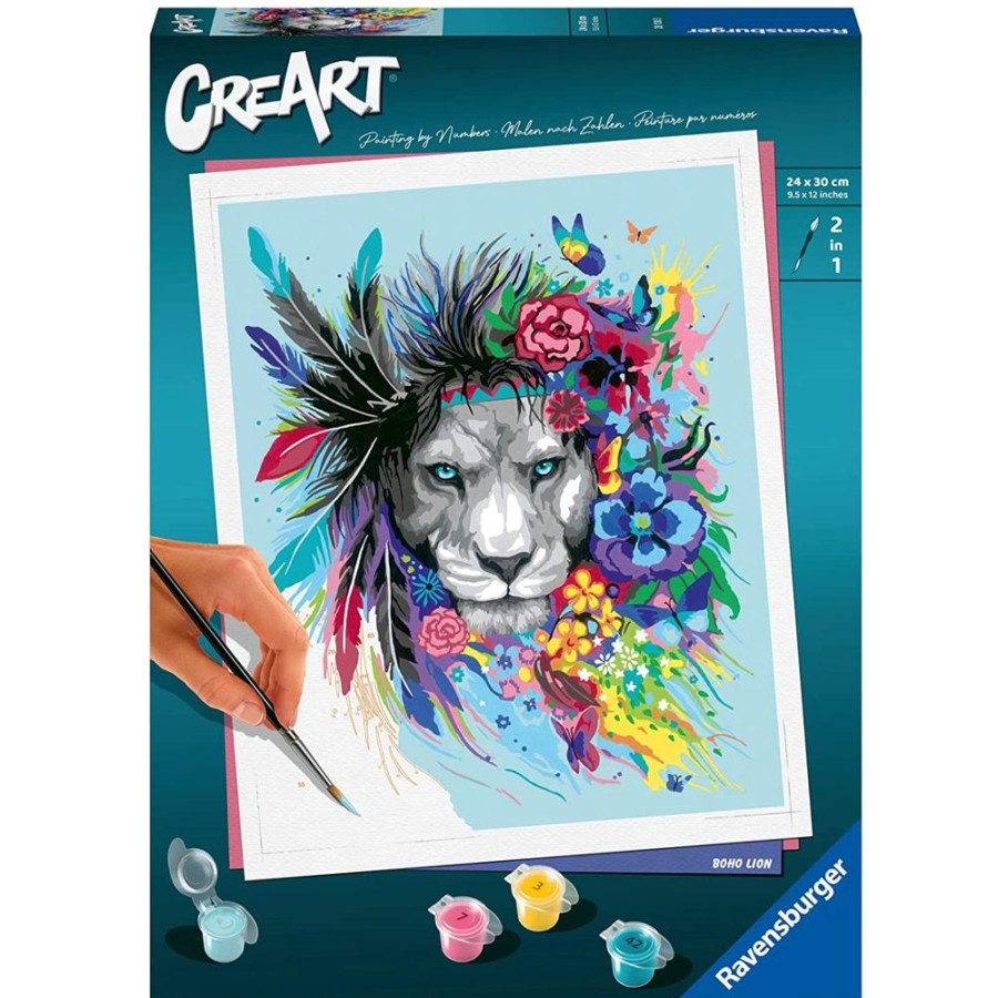 Arts & Crafts Ravensburger | Paint By Number: Boho Lion