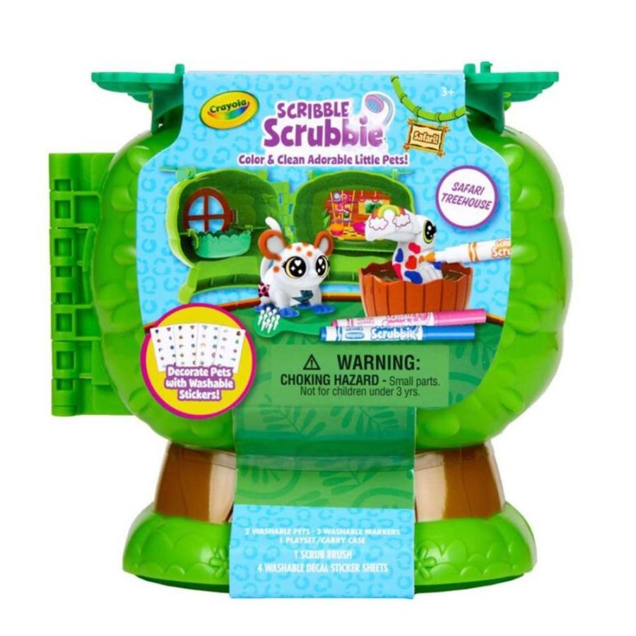 Arts & Crafts Crayola LLC | Scribble Scrubbie Peculiar Pets Safari Treehouse