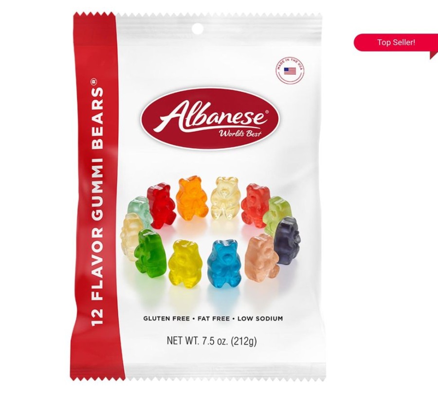 Novelty Albanese Confectionary Group | Ultimate 8 Flavors Gummi Bears 7.75 Oz