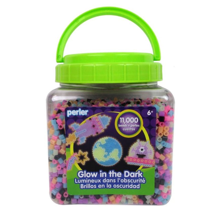 Arts & Crafts Notions Marketing | Glow In The Dark Perler Bead Jar