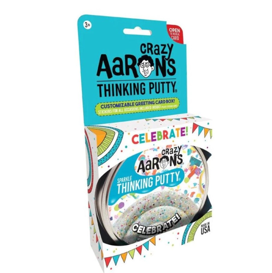 Novelty Crazy Aaron's Putty World | 4In Celebrate Thinking Putty