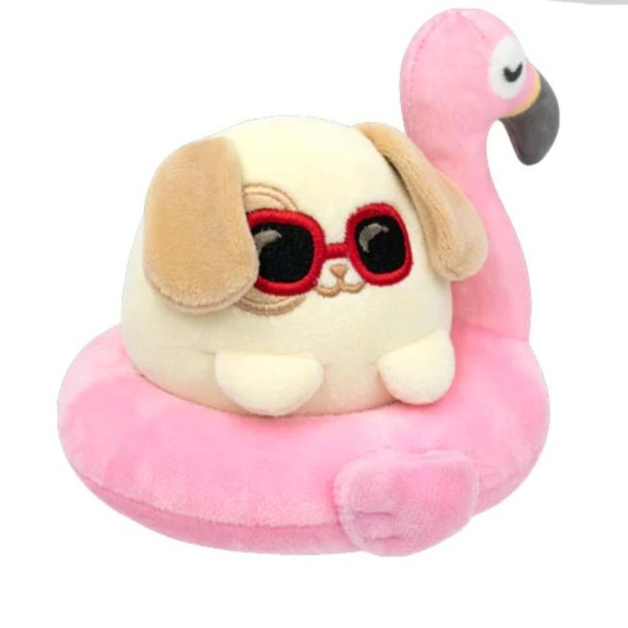 Plush & Puppets WS Licensing DBA Vision Source Sales | Anirollz Flamingo Floatie Puppiroll