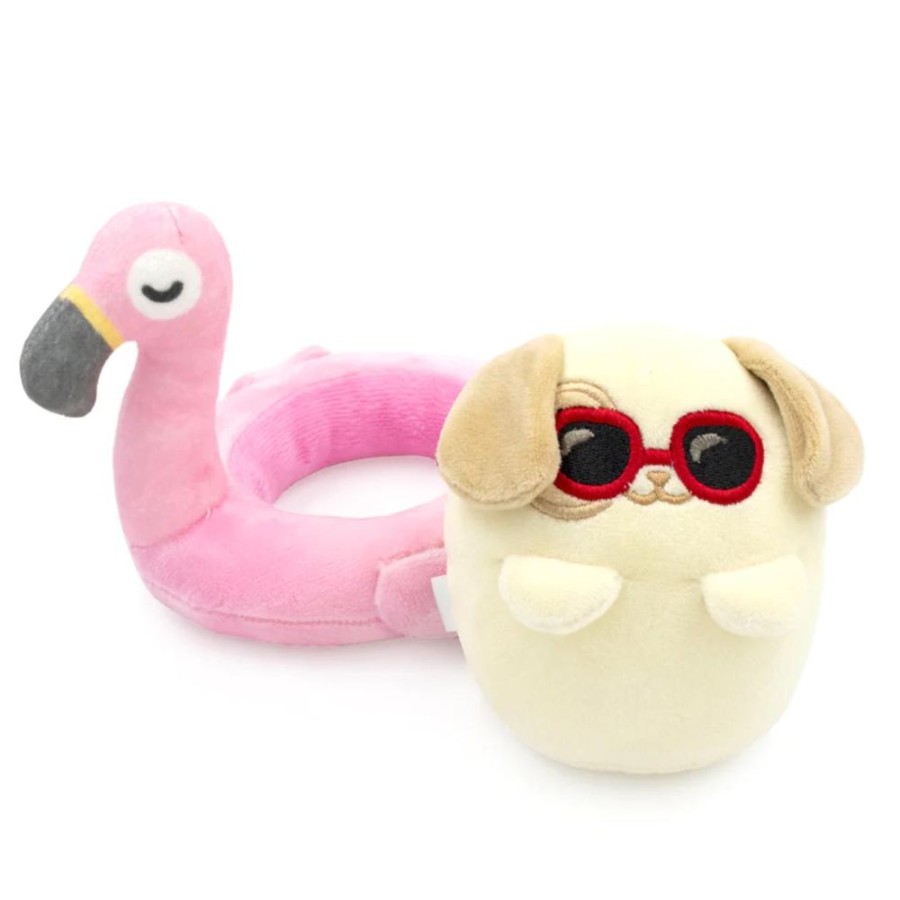 Plush & Puppets WS Licensing DBA Vision Source Sales | Anirollz Flamingo Floatie Puppiroll