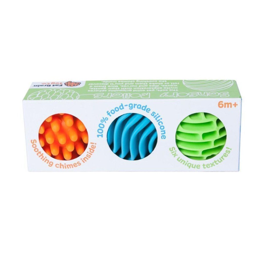 Infant & Toddler Fat Brain Toys | Sensory Rollers 3Pc Set