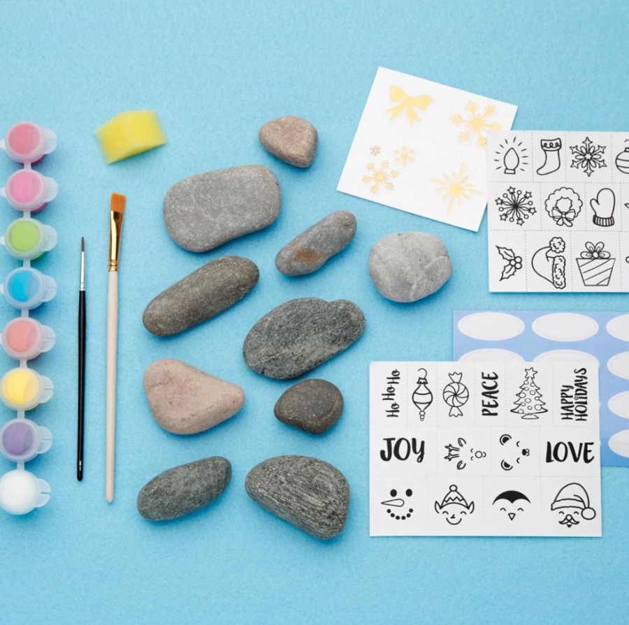 Arts & Crafts Faber-Castell | Holiday Hide & Seek Rock Painting Kit