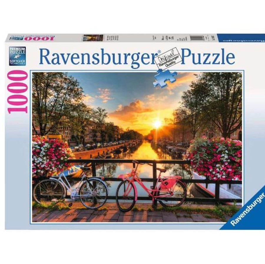 Puzzles Ravensburger | Bicycles In Amsterdam 1000Pc Puzzle