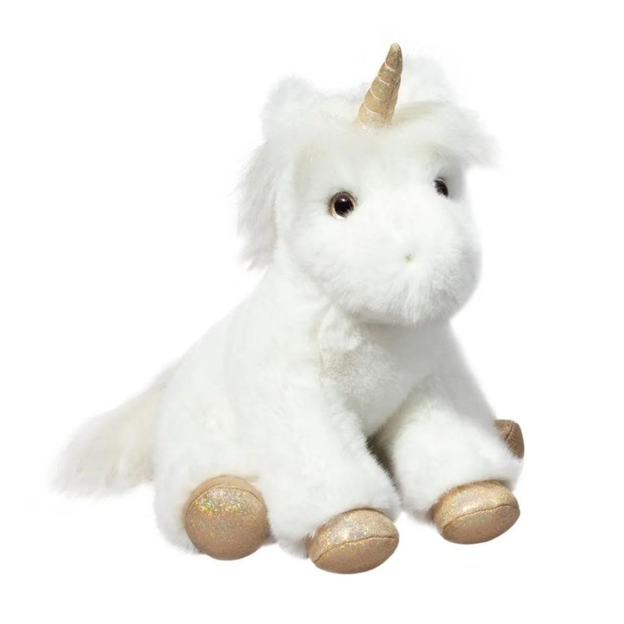 Plush & Puppets Douglas Cuddle Toys, Inc. | Elodie White Unicorn Super Soft