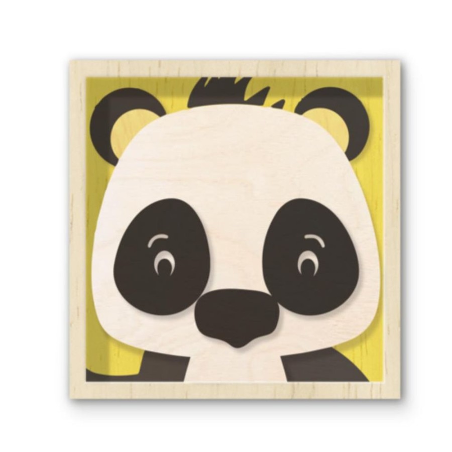 Arts & Crafts Begin Again Toys | Stacked Paint & Puzzle Kit - Panda