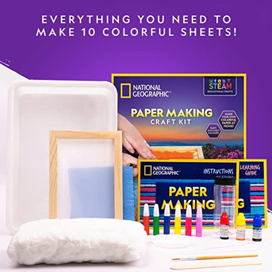 Arts & Crafts JMW Sales Inc dba Dr. Cool Science | National Geographic Kids: Paper Making Kit