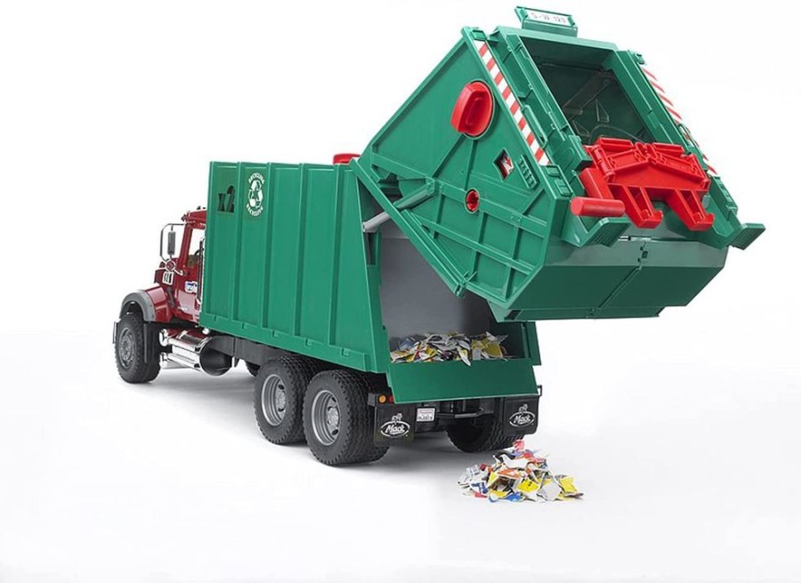 Vehicles Bruder Toys America, Inc. | Bruder Mack Red Garbage Truck (02812)