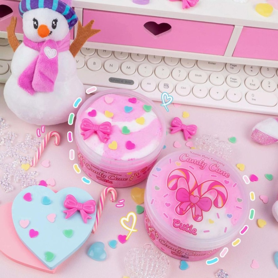 Novelty Kawaii Slime Company | Candy Cane Cutie Butter Slime