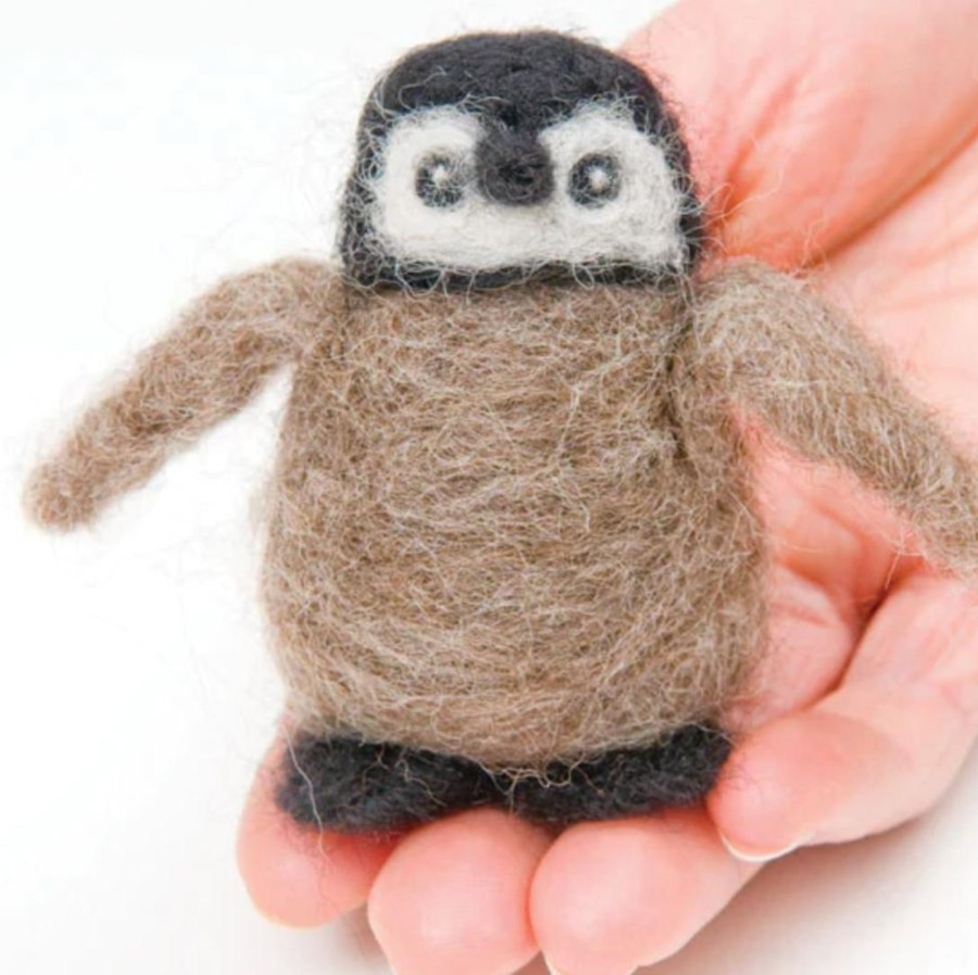 Seasonal WoolPets | Penguin Felting Kit - Easy