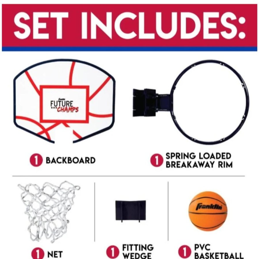 Active & Outdoor Franklin Sports | Over-The-Door Mini Basketball Set