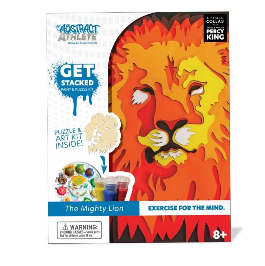 Arts & Crafts Begin Again Toys | Stacked Paint & Puzzle Kit - Lion