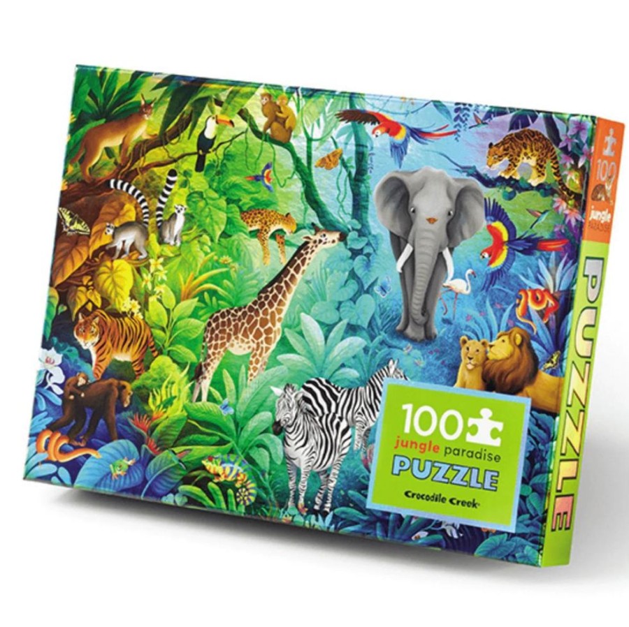 Puzzles Crocodile Creek | Jungle Paradise Holo-Puzzle 100Pc