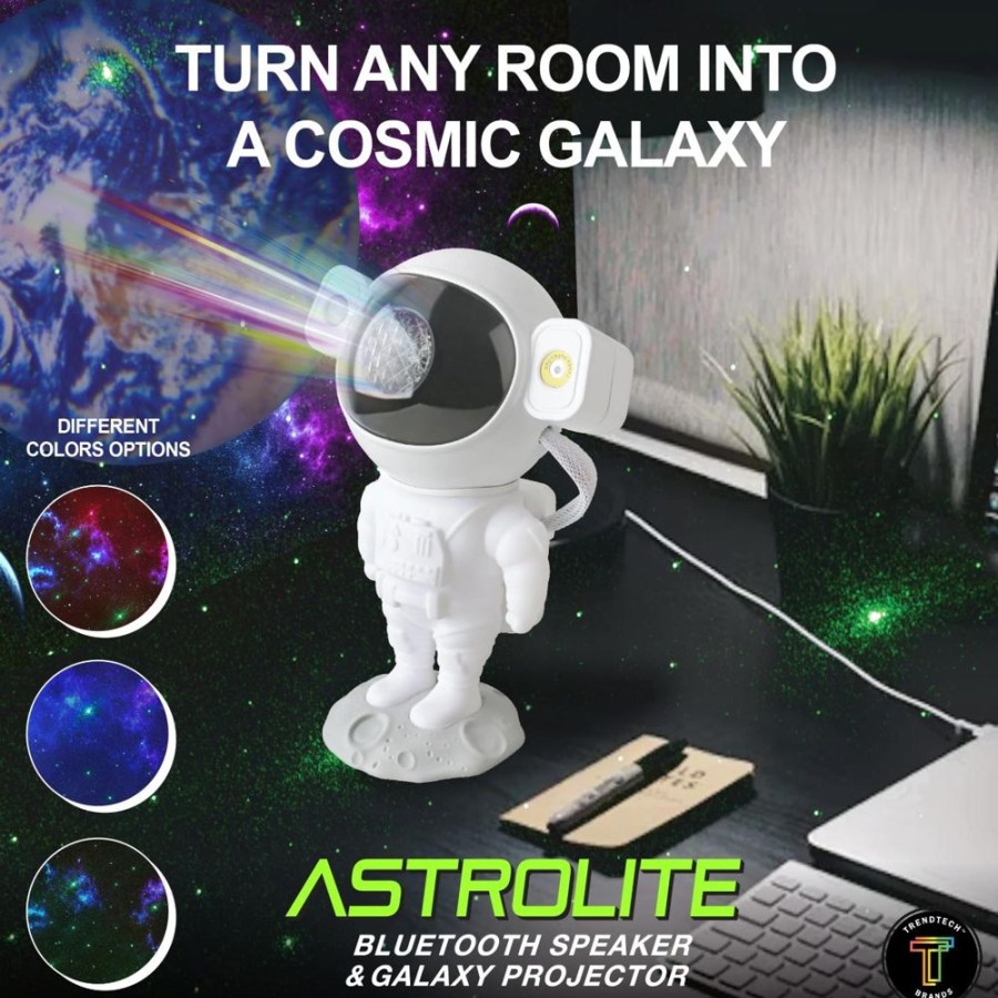 Lifestyle Wireless Express dba Trend Tech Brands | Led Projector & Bluetooth Speaker - Astronaut