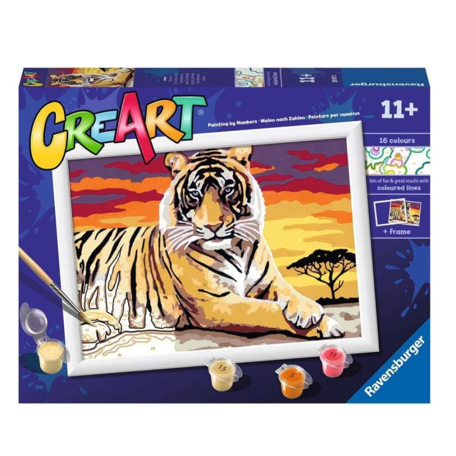 Arts & Crafts Ravensburger | Paint By Number Majestic Tiger