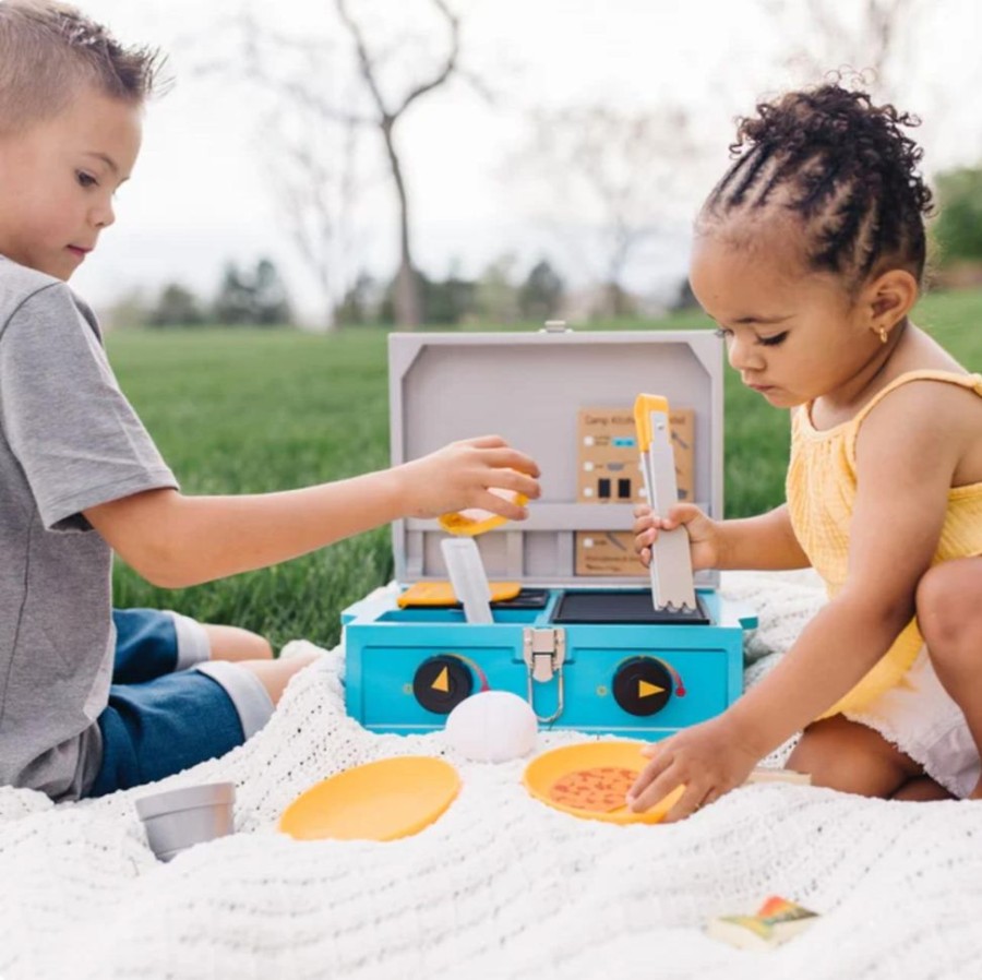 Pretend Play Melissa & Doug | Let'S Explore Wooden Camp Stove Playset