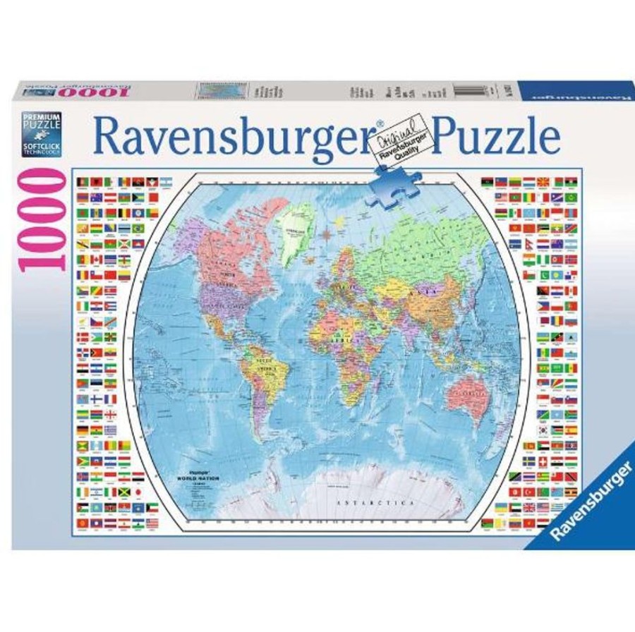 Puzzles Ravensburger | Political World Map 1000Pc Puzzle