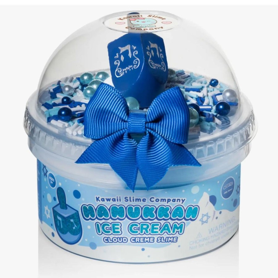 Novelty Kawaii Slime Company | Hanukkah Ice Cream Cloud Creme Slime