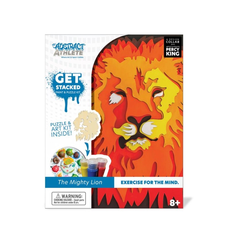 Arts & Crafts Begin Again Toys | Stacked Paint & Puzzle Kit - Lion