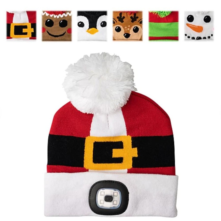 Seasonal DM Merchandising | Christmas Led Beanie - Kids