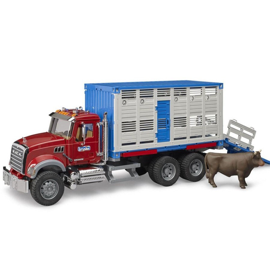 Vehicles Bruder Toys America, Inc. | 02830 Mack Granite Cattle Transport