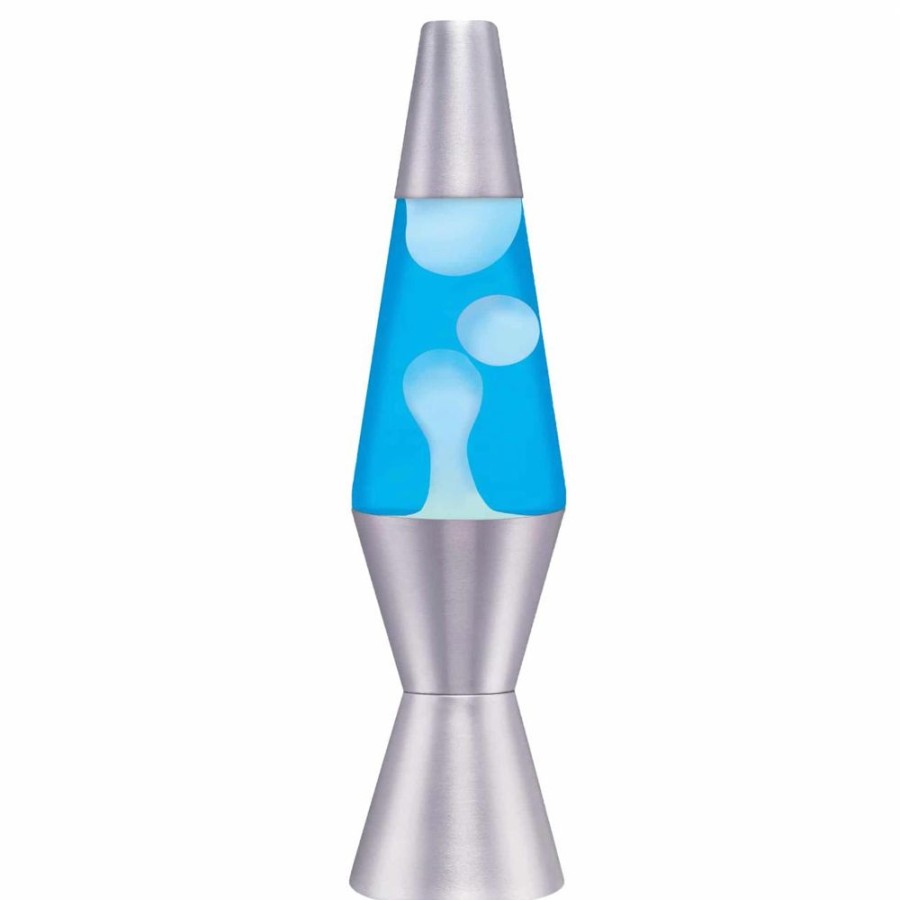 Lifestyle Schylling Associates, Inc. | Lava Lamp 11.5In - Blue Liquid, White Wax, Silver Base