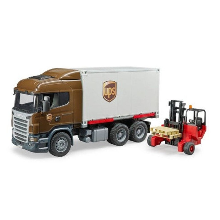 Vehicles Bruder Toys America, Inc. | Bruder Ups Logistics Truck W/ Forklift