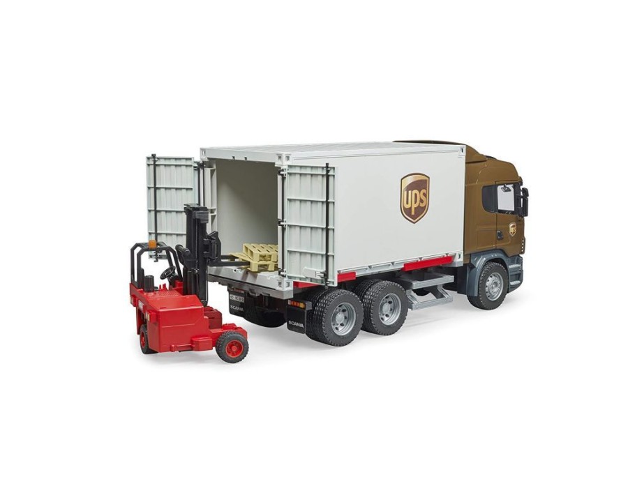 Vehicles Bruder Toys America, Inc. | Bruder Ups Logistics Truck W/ Forklift