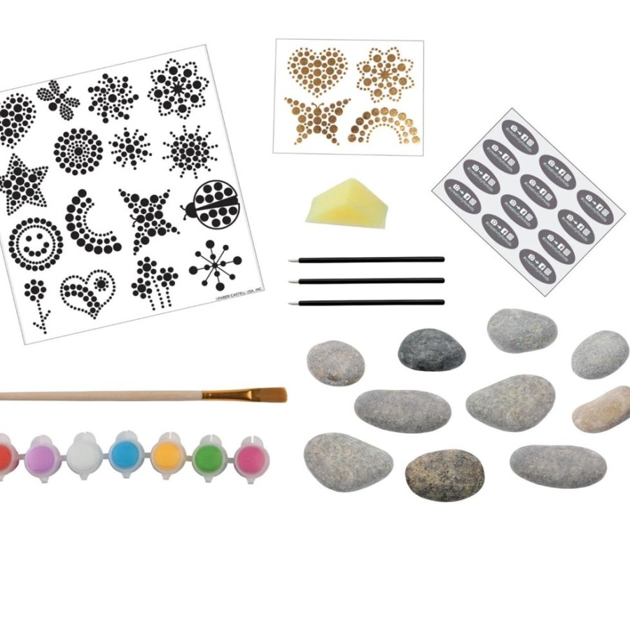 Arts & Crafts Faber-Castell | Hide & Seek Dot-A-Rock Painting Kit