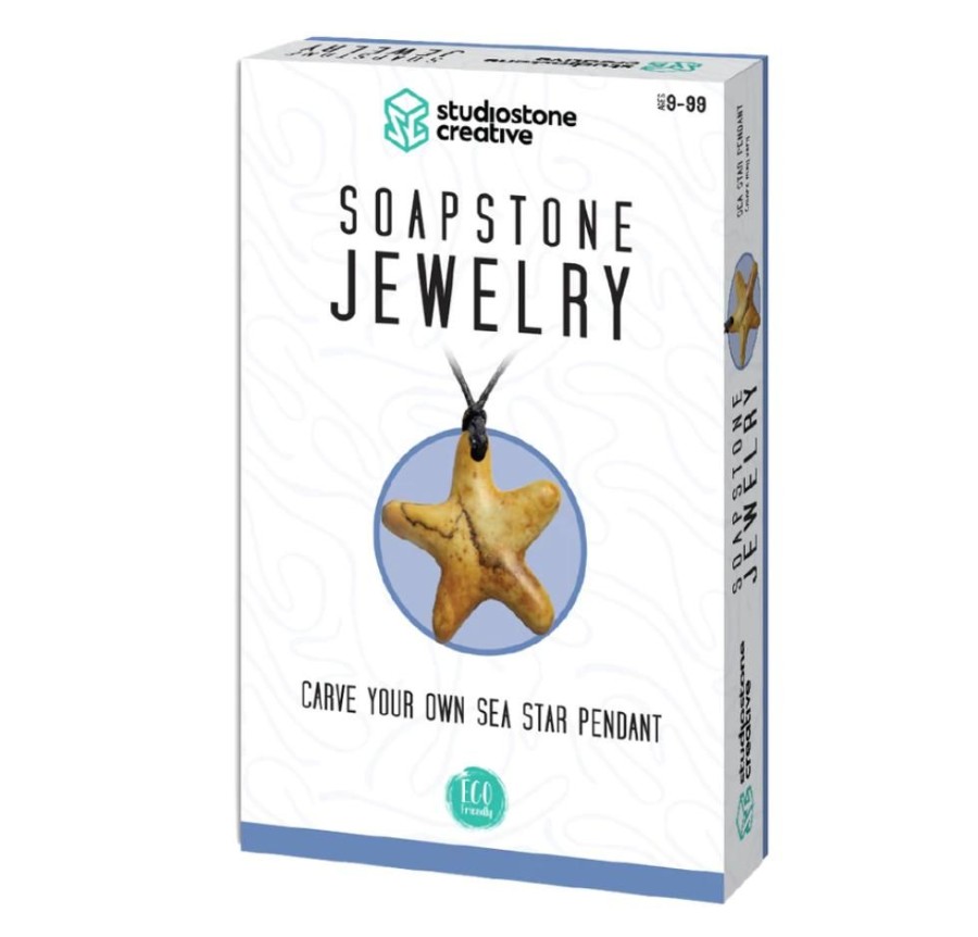 Arts & Crafts Studiostone Creative | Soapstone Jewelry Kit - Sea Star Pendant