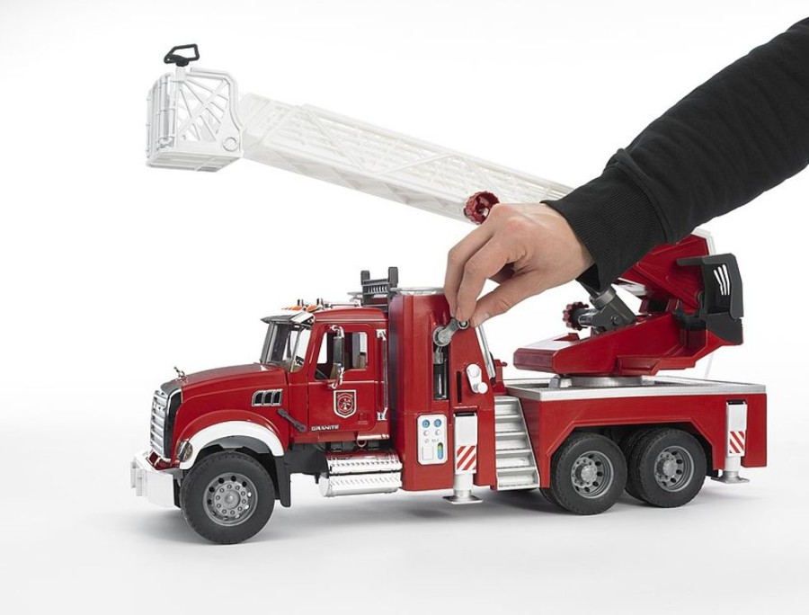 Vehicles Bruder Toys America, Inc. | Bruder Mack Granite Fire Engine W/ Water Pump