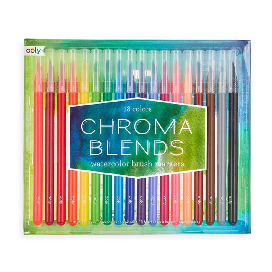 Arts & Crafts Ooly dba International Arrivals | Chroma Blends Watercolor Brush Markers