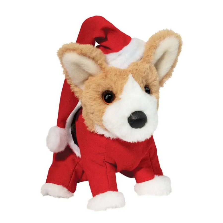 Seasonal Douglas Cuddle Toys, Inc. | Corgi Mini Soft In Santa Suit