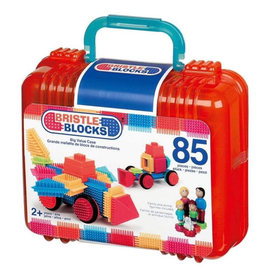 Construction US Toy Company | Battat - Bristle Blocks In Carry Case