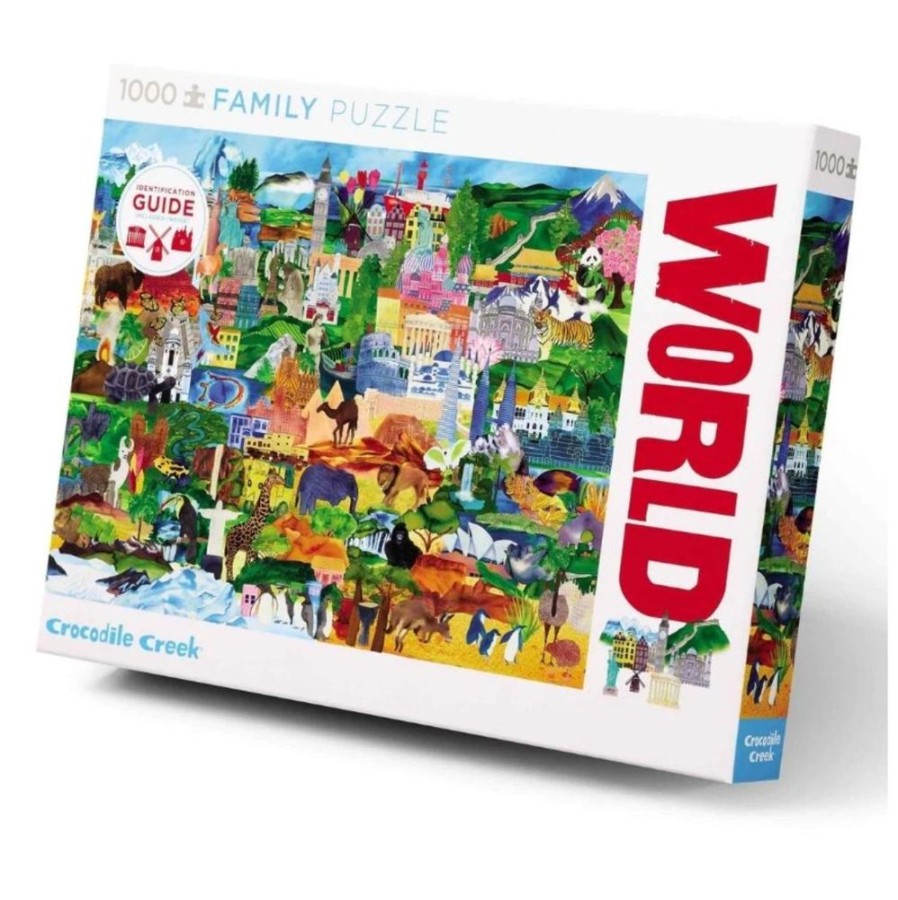 Puzzles Crocodile Creek | World Collage 1000Pc Puzzle