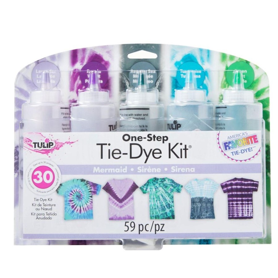 Arts & Crafts Notions Marketing | Mermaid Tulip One Step Tie Dye Kit