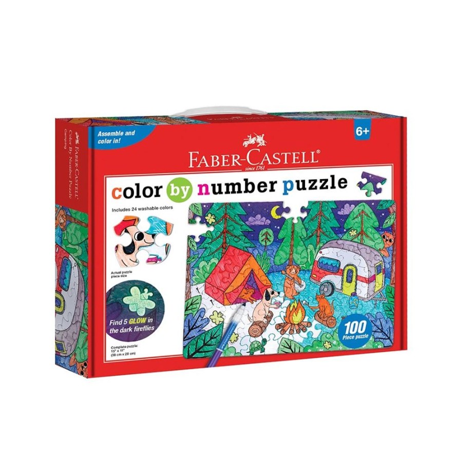 Arts & Crafts Faber-Castell | Color-By-Number Puzzles: Camping