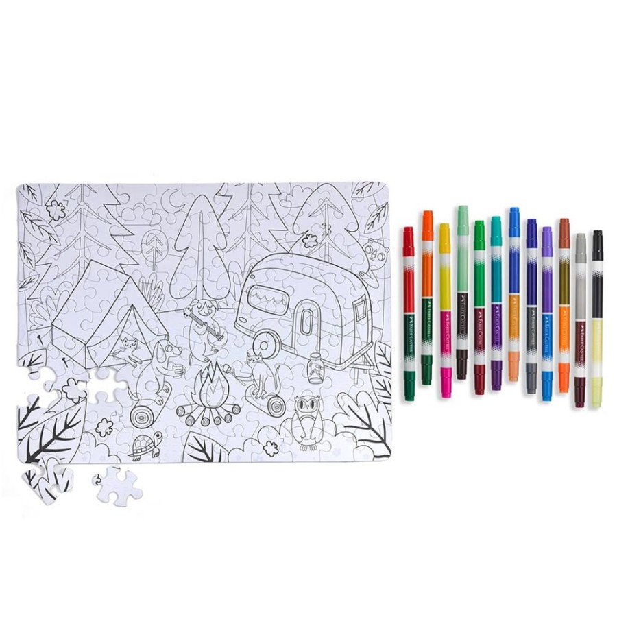 Arts & Crafts Faber-Castell | Color-By-Number Puzzles: Camping