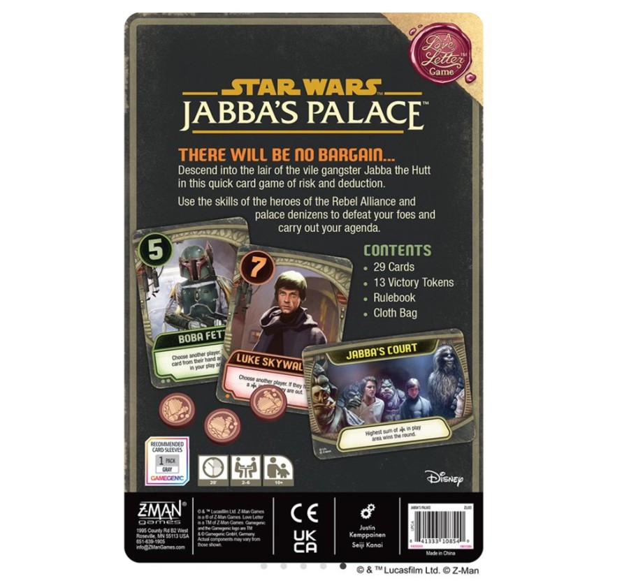 Games Asmodee dba Fantasy Flight Publishing | Jabba'S Palace: A Love Letter Game