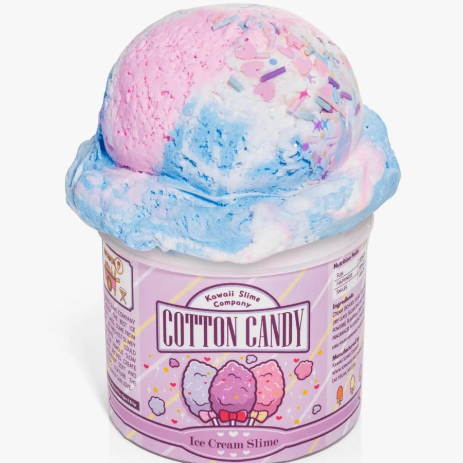 Novelty Kawaii Slime Company | Cotton Candy Ice Cream Pint Slime