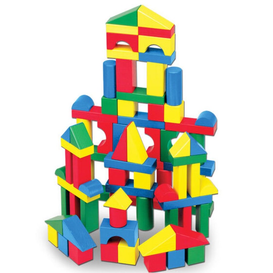 Construction Melissa & Doug | 100 Wooden Blocks Set