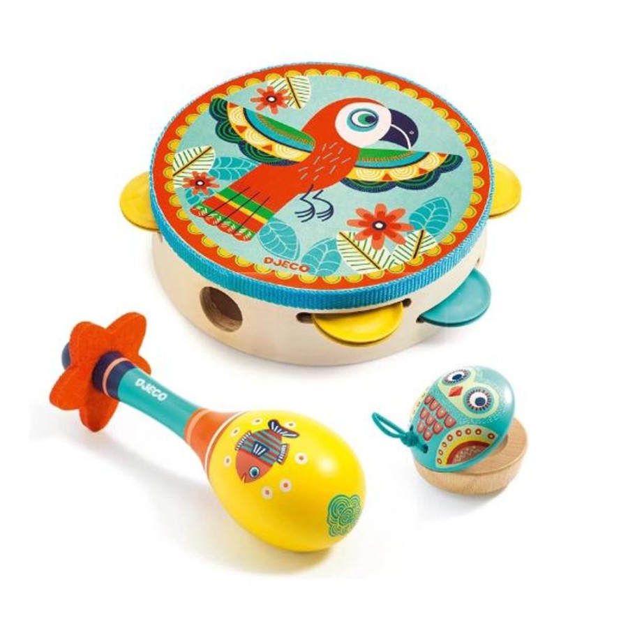 Music Djeco - US | Animambo 3Pc Instrument Set